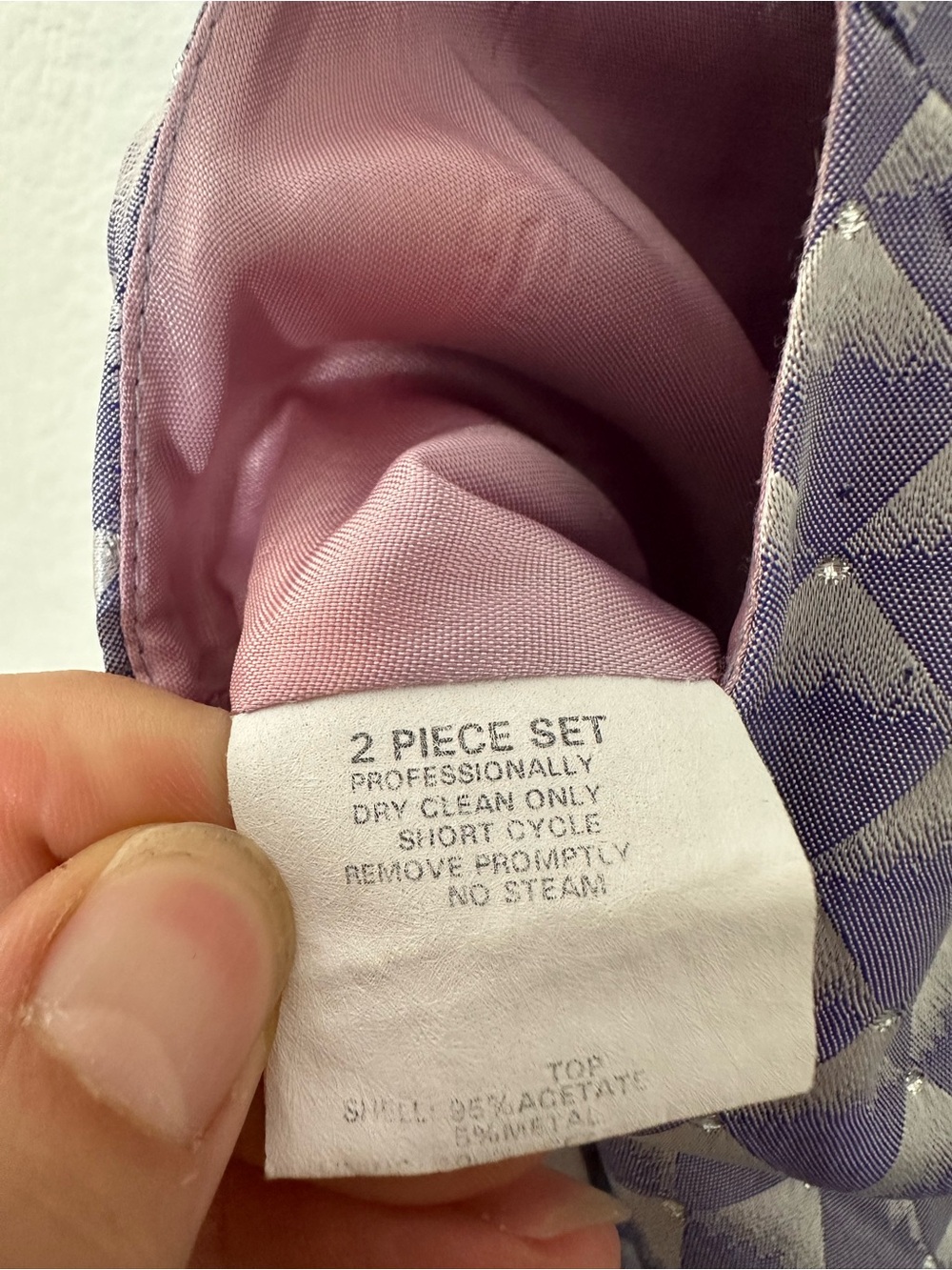 Vintage Jessica McClintock Lilac Sleeveless Crop Tank Button Back Crew Neck XS - Picture 15 of 15